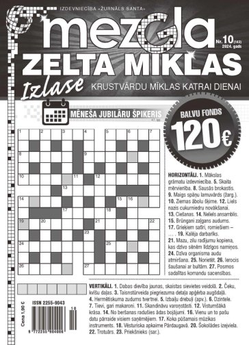 MEZGLA ZELTA MĪKLAS Nr. 10 2024